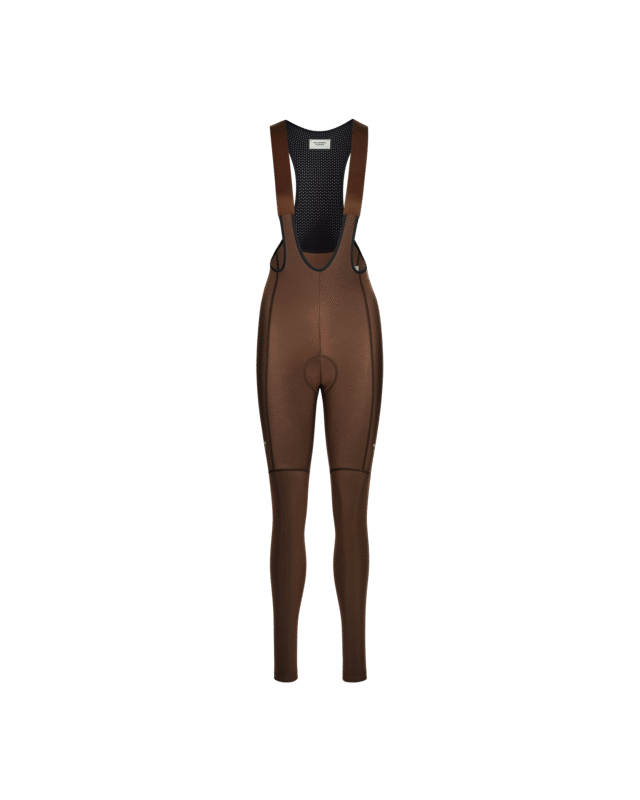Womens Essential Long Bib_Light Brown_Front