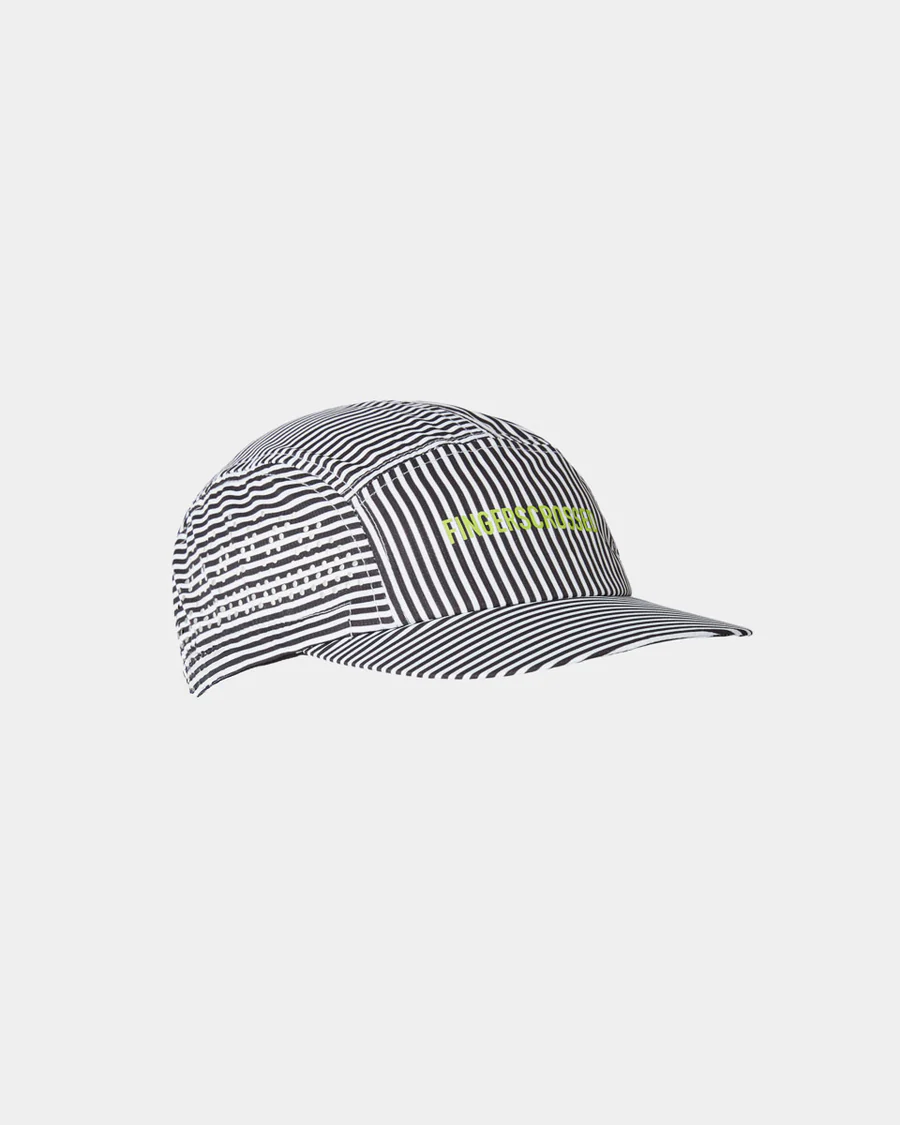#CAP SUPER LIGHT STRIPES - BLACK / WHITE